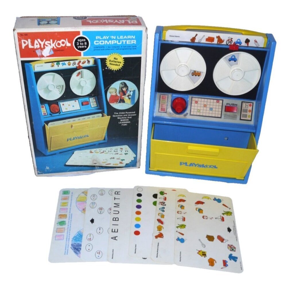 Vintage PLAYSKOOL Play and Learn Computer 1972 preschool learning toy